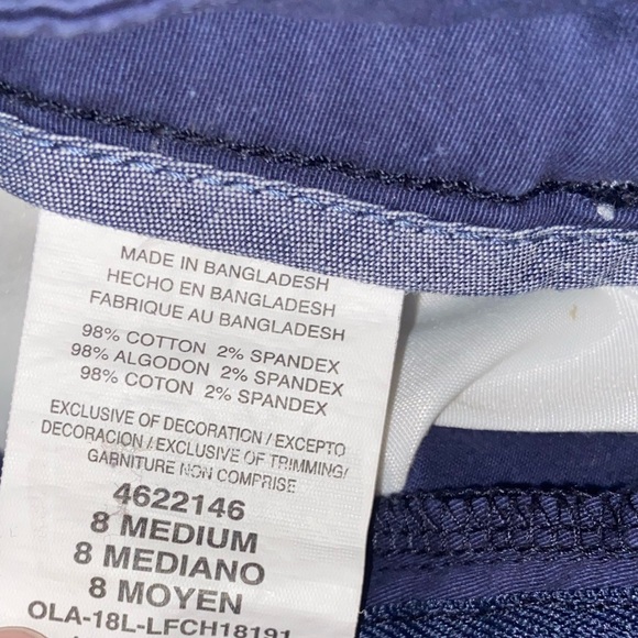 Regular fit mid rise riders blue biker fold shorts cute golf style y2k bottoms - Picture 7 of 10